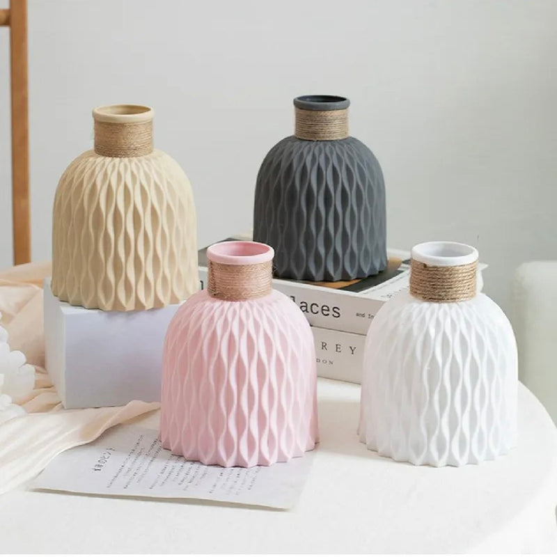 Plastic Water Ripple Design Vase
