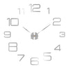Large round Mirror Wall Clock DIY Self Adhesive Wall Clock