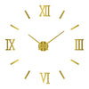 Large round Mirror Wall Clock DIY Self Adhesive Wall Clock