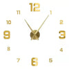 Large round Mirror Wall Clock DIY Self Adhesive Wall Clock