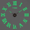 Large round Mirror Wall Clock DIY Self Adhesive Wall Clock