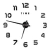 Large round Mirror Wall Clock DIY Self Adhesive Wall Clock