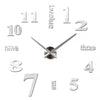 Large round Mirror Wall Clock DIY Self Adhesive Wall Clock