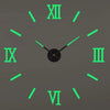 Large round Mirror Wall Clock DIY Self Adhesive Wall Clock