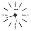 Large round Mirror Wall Clock DIY Self Adhesive Wall Clock