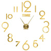 Large round Mirror Wall Clock DIY Self Adhesive Wall Clock