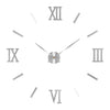 Large round Mirror Wall Clock DIY Self Adhesive Wall Clock
