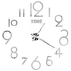 Large round Mirror Wall Clock DIY Self Adhesive Wall Clock