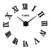 Large round Mirror Wall Clock DIY Self Adhesive Wall Clock