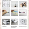 Large round Mirror Wall Clock DIY Self Adhesive Wall Clock
