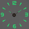 Large round Mirror Wall Clock DIY Self Adhesive Wall Clock