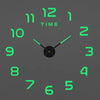 Large round Mirror Wall Clock DIY Self Adhesive Wall Clock