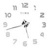 Large round Mirror Wall Clock DIY Self Adhesive Wall Clock
