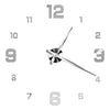 Large round Mirror Wall Clock DIY Self Adhesive Wall Clock